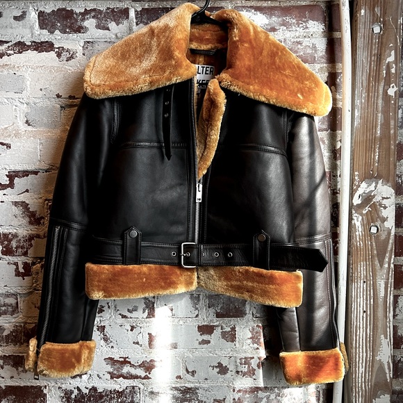 Walter Baker Jackets & Blazers - 🏁 Walter Baker Mandie Coffee & Honey Genuine Leather Jacket / Coat 🍯🧸🔥